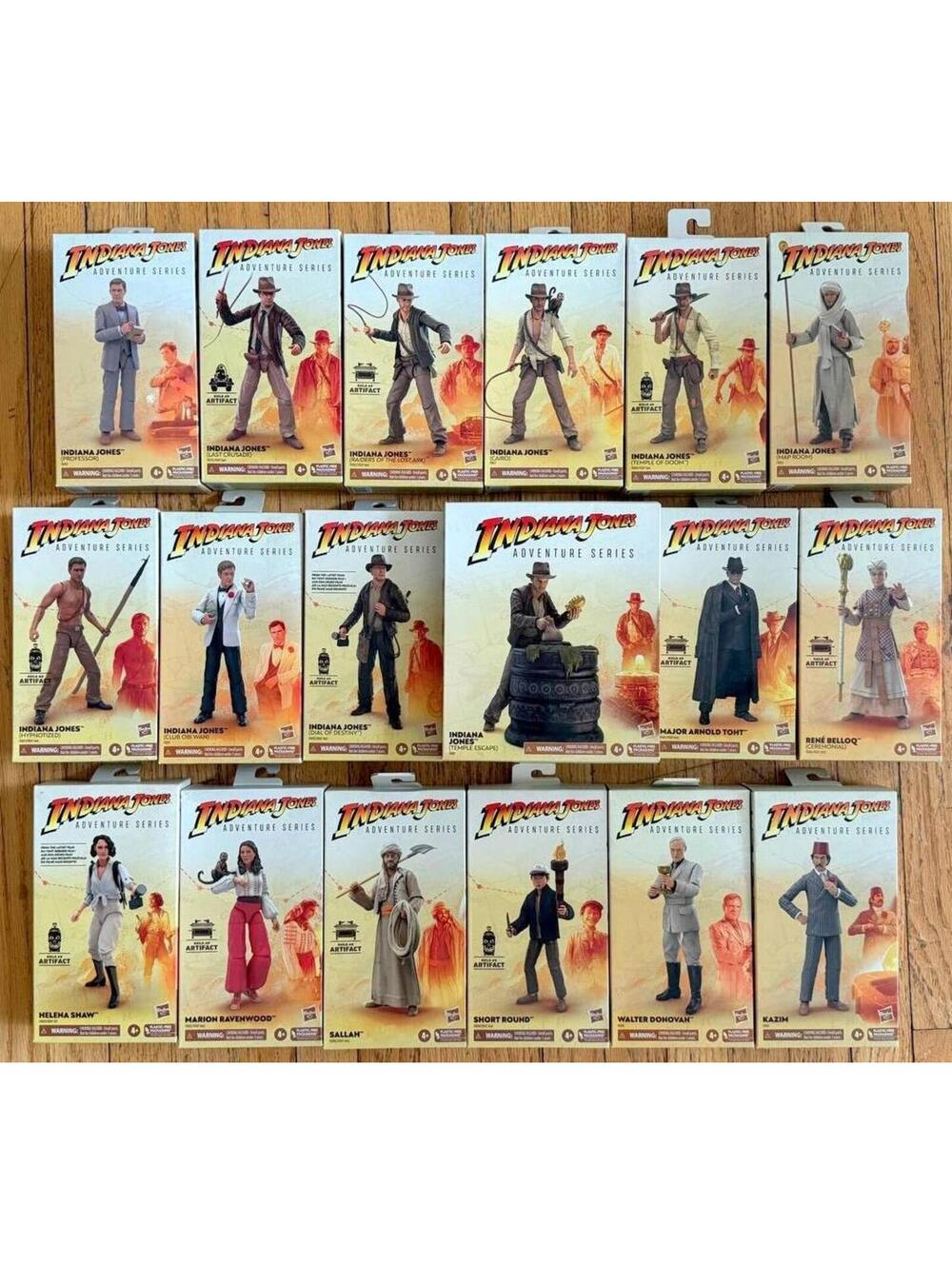 INDIANA JONES Adventures Series: 18 FIGURES LOT (HASBRO 2023) ALMOST FULL SET